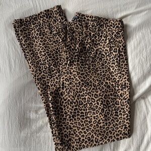 J. Crew Animal Print Trousers